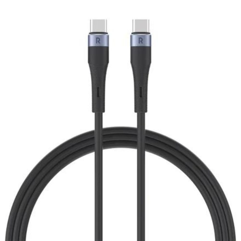كيبل RAVPower RP-CB1038 من Type-C إلى Type-C 60W بطول 1 متر – أسود