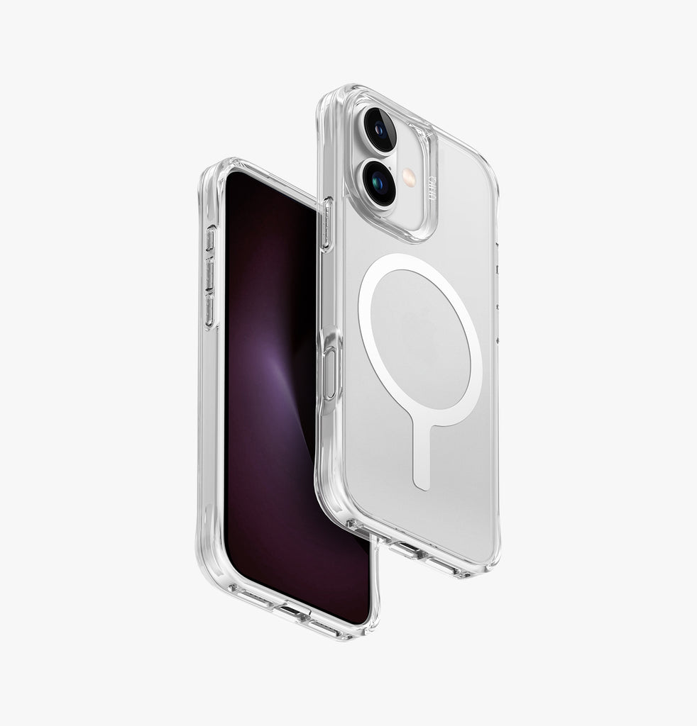 كفر UNIQ Hybrid LifePro Xtreme MagSafe لـ iPhone 16 Plus - شفاف مطفي