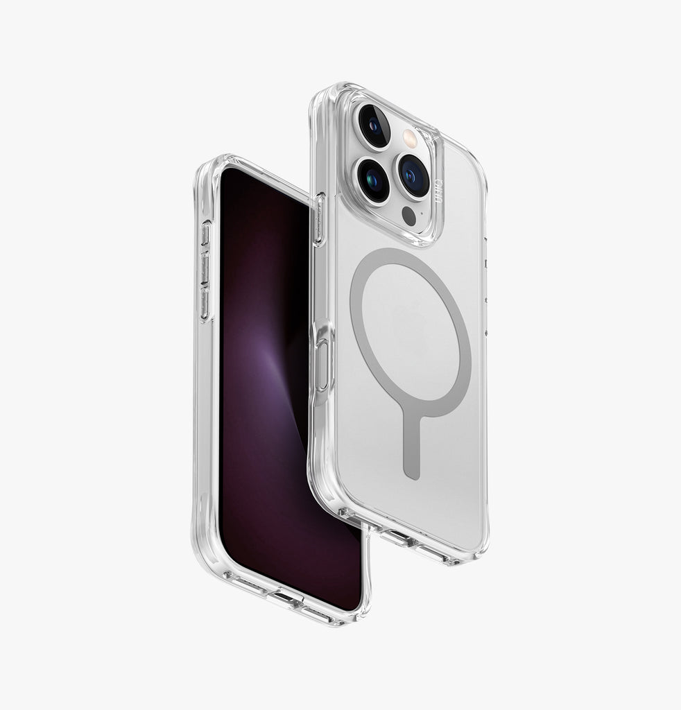 كفر UNIQ Hybrid LifePro Xtreme MagSafe لـ iPhone 16 Pro - شفاف مطفي