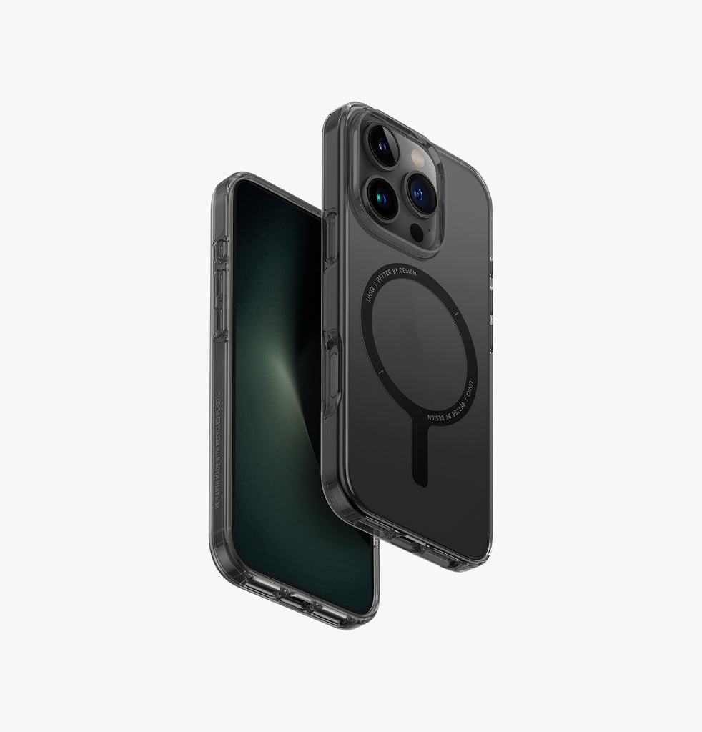 Uniq Hybrid Clario MagSafe Case for iPhone 16 Pro Max – Smoke