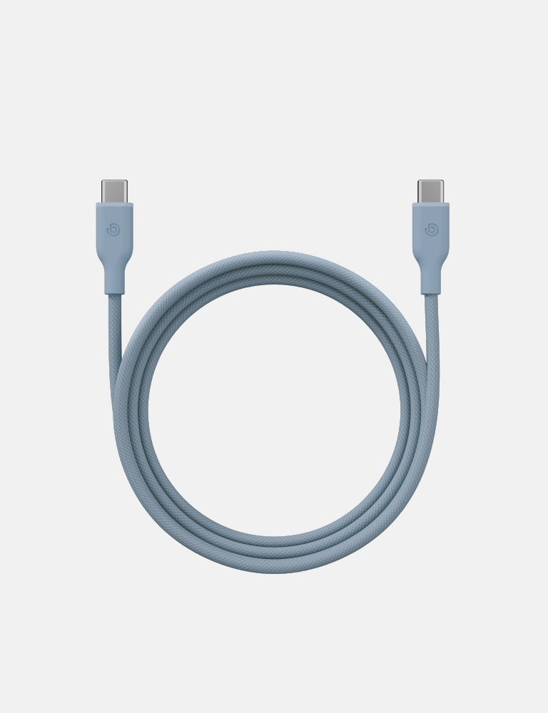 Bazic GoCharge Weave USB-C to USB-C 480Mbps 60W Cable 1.5M - Blue