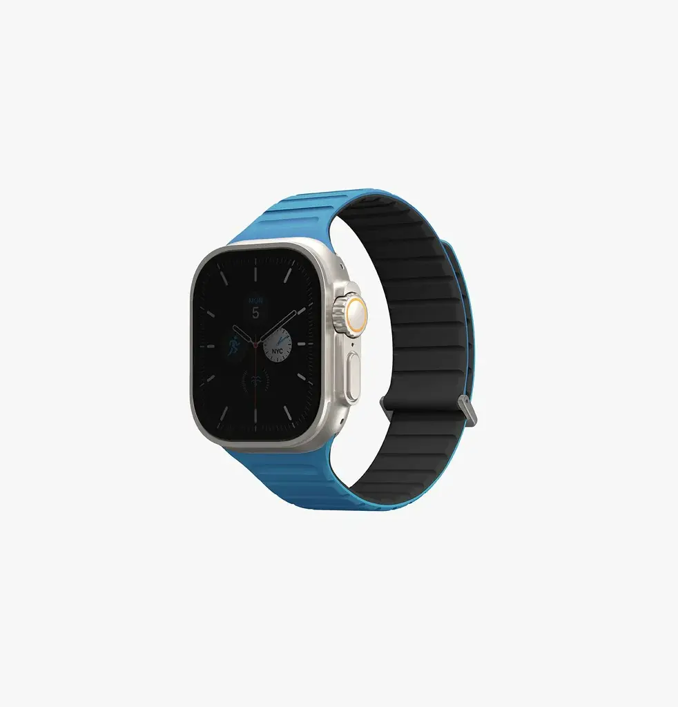 سير Uniq Revix Evo بوجهين لـ Apple Watch مقاس 49/45/44/42 ملم - أزرق باسيفيك / أسود