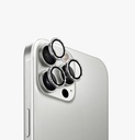 واقي عدسة الكاميرا UNIQ Optix لـ iPhone 16 Pro و 16 Pro Max - أبيض لامع