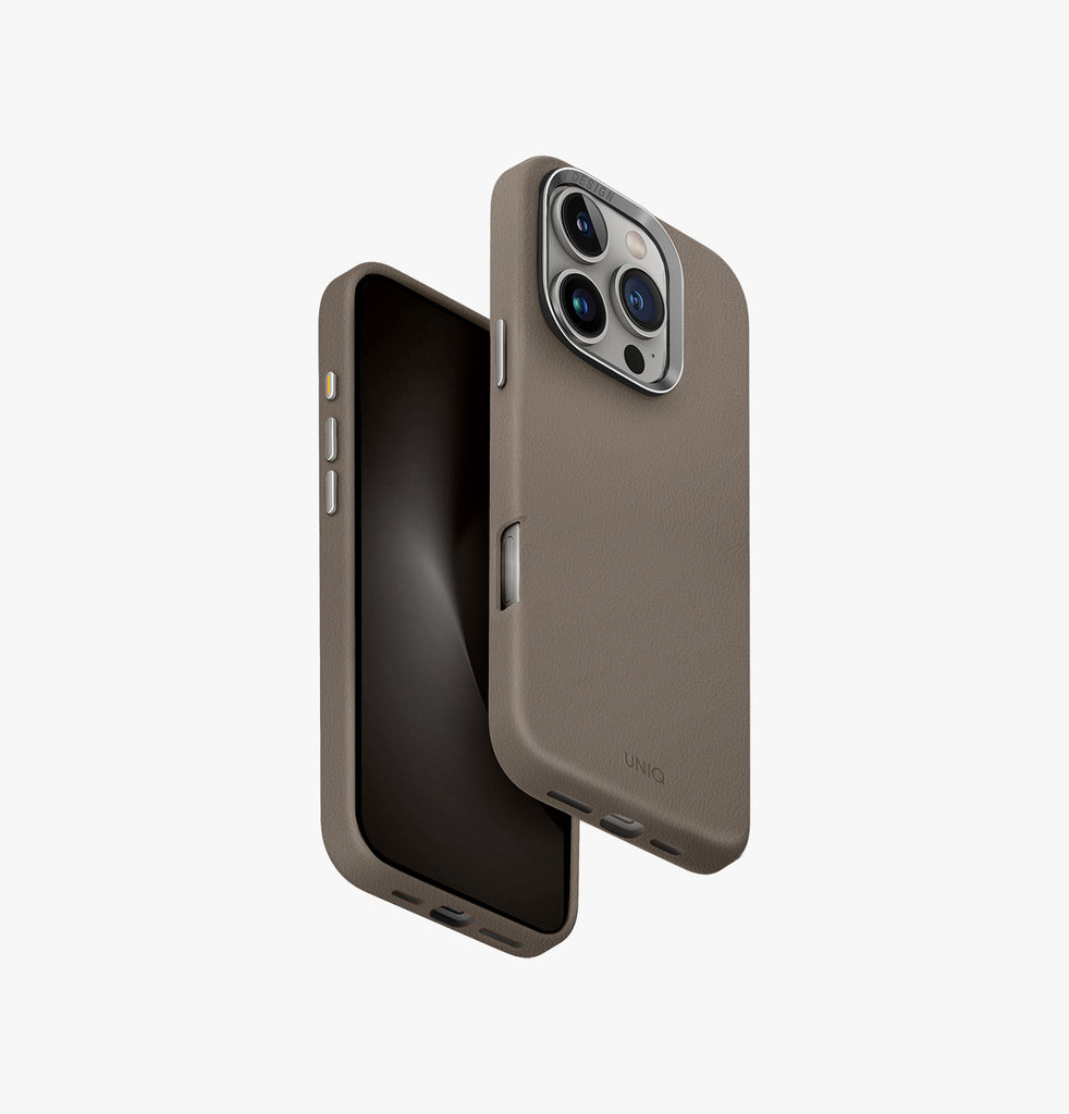 كفر UNIQ Hybrid Lyden MagSafe لـ iPhone 16 Pro Max - رمادي