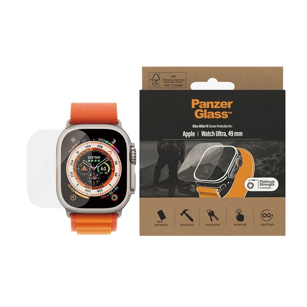 واقي شاشة PanzerGlass لـ Apple Watch Ultra مقاس 49mm