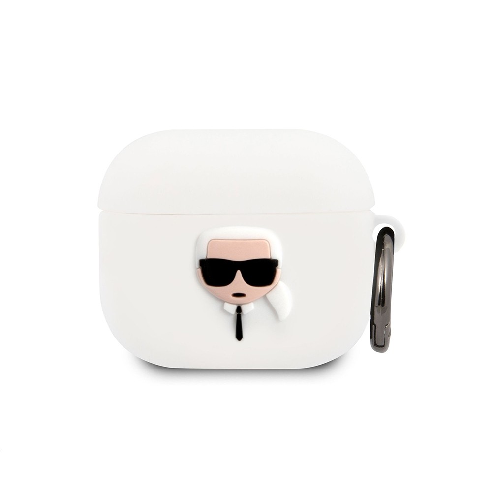 Karl Lagerfeld AirPods 3 Karl Head Silicone Case (white)