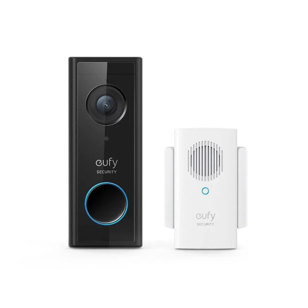 Tabby Eufy Video Doorbell 1080p Battery - Powered - Black