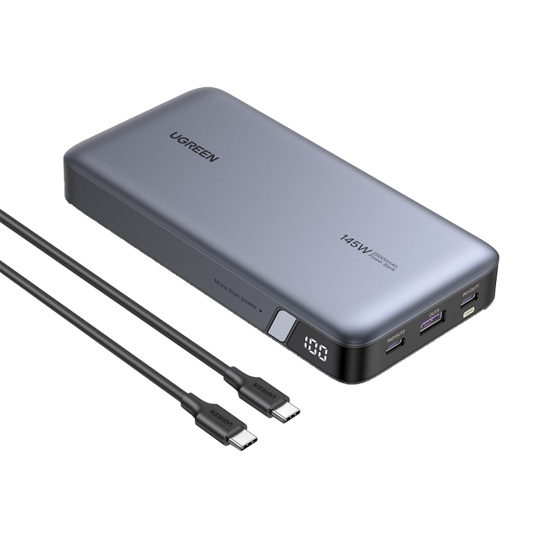 UGREEN 25000mAh Power Bank with Built-in Cable