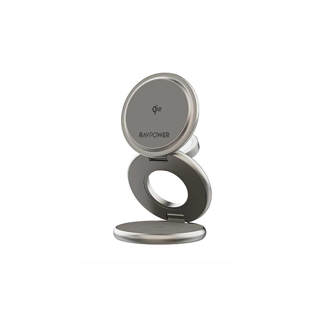 RAVPower RP-WC1008 Premium Foldable 3 in 1 Wireless Charger 15W