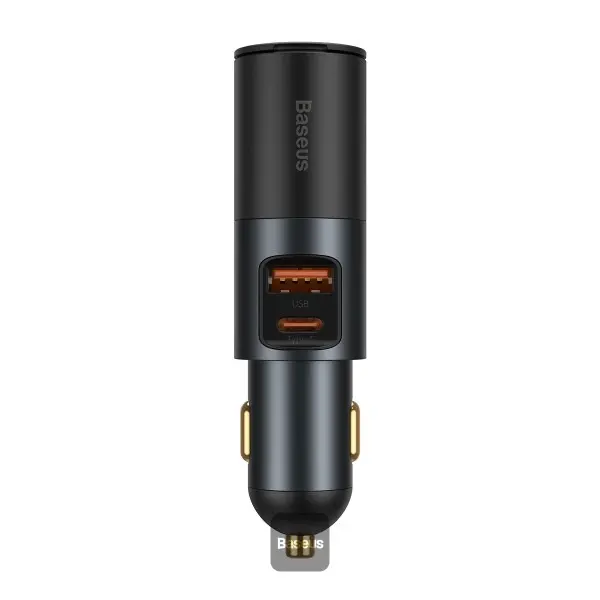 شاحن سيارة سريع Baseus Share Together بمنفذ USB-A وUSB-C بقوة 120 واط