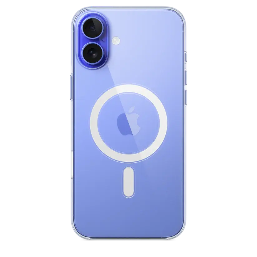 كفر Apple Clear Case مع MagSafe لـ iPhone 16 Plus