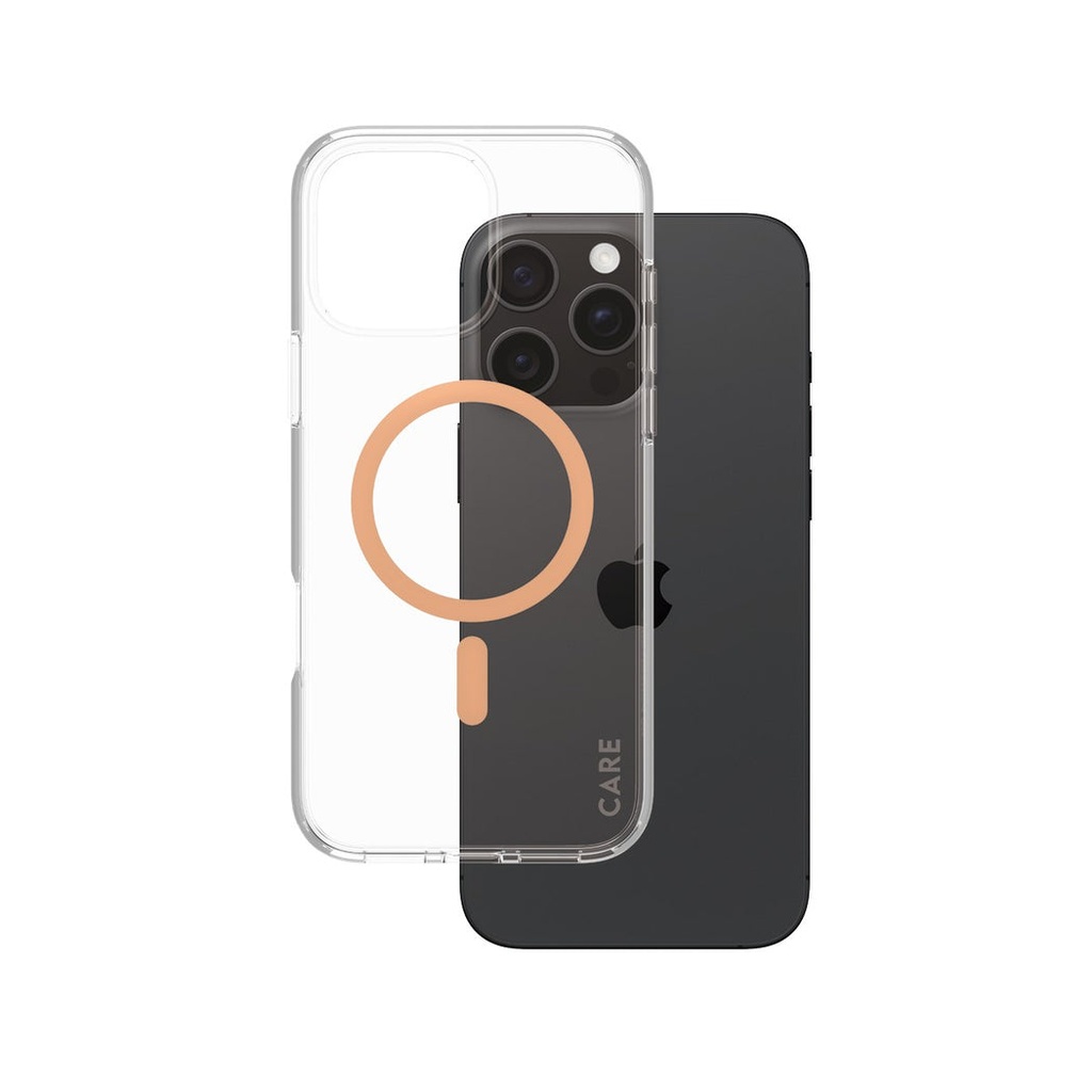 كفر CARE by PanzerGlass Flagship مع MagSafe لـ iPhone 16 Pro Max - خوخي