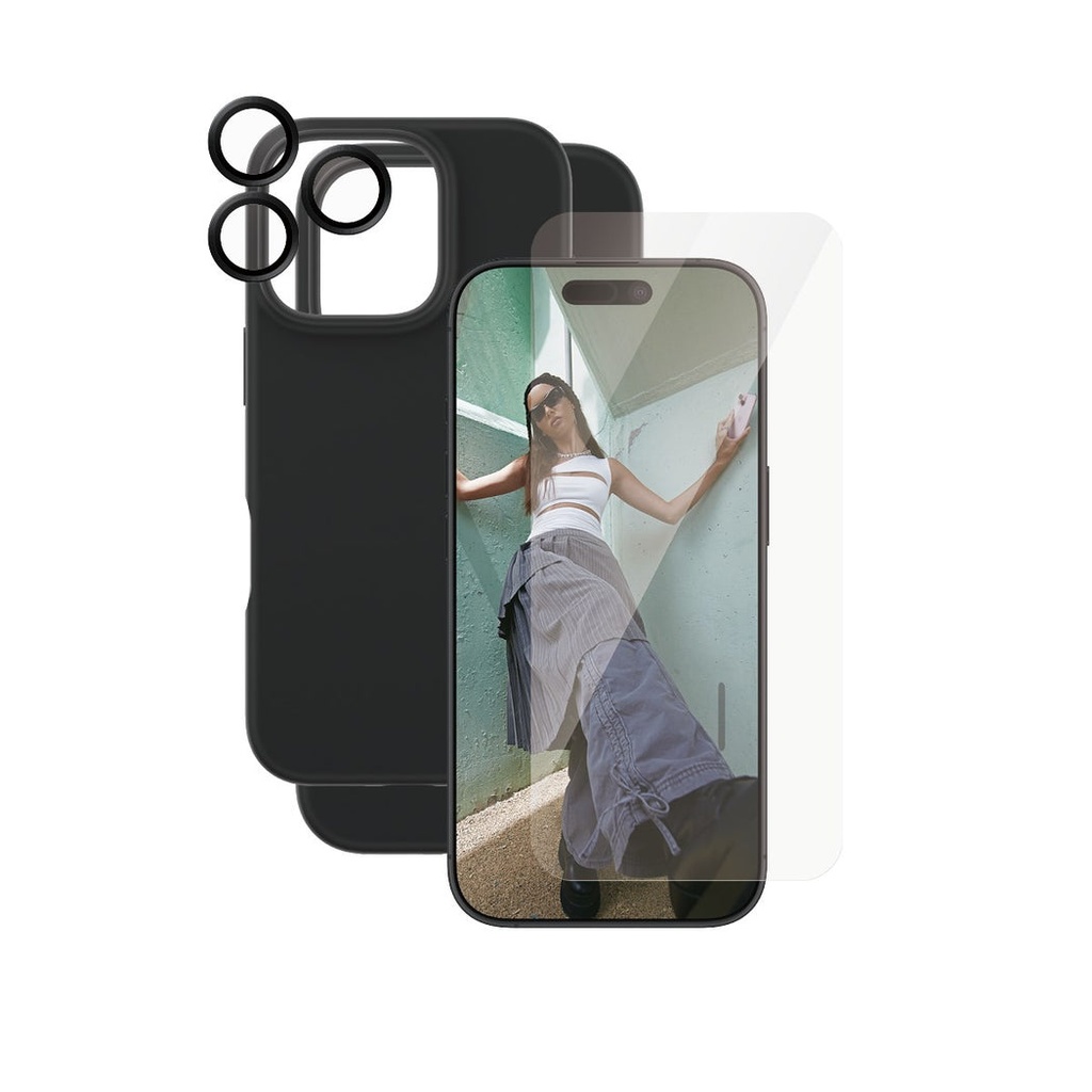 مجموعة حماية CARE by PanzerGlass Flagship 3 في 1 لـ iPhone 16 Pro