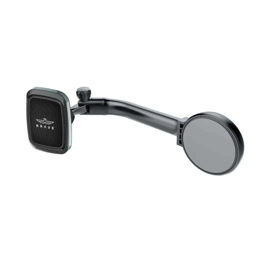 Brave BHL-48 Magnetic Car Phone Holder - Foldable, 360 Degree Rotatable, Universal for All Phones - Black