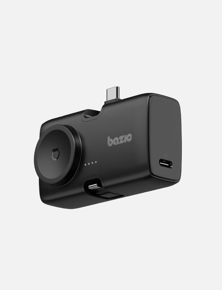 Bazic GoPower Koda 2 in 1 Power Bank With Foldable USB-C /Lightning Pin And Apple Watch Charger 5000mAh - Truffle