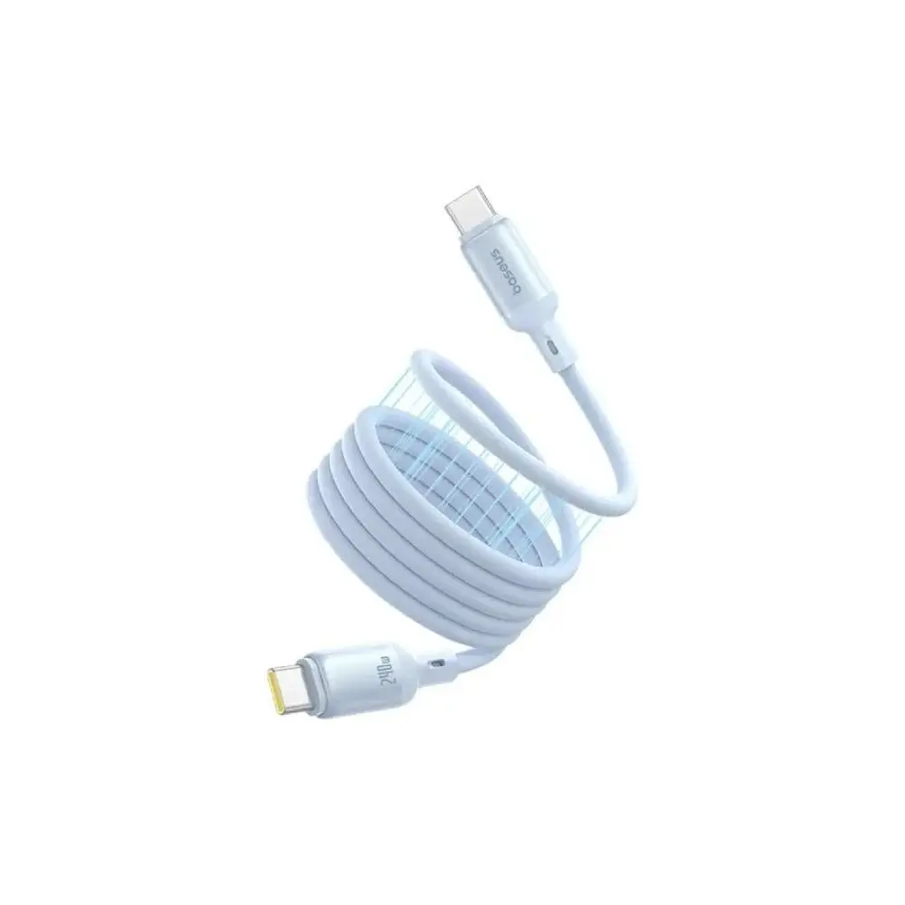 كيبل شحن سريع مغناطيسي Baseus PicoGo من USB-C إلى USB-C بقوة 240 واط 1 متر – أزرق