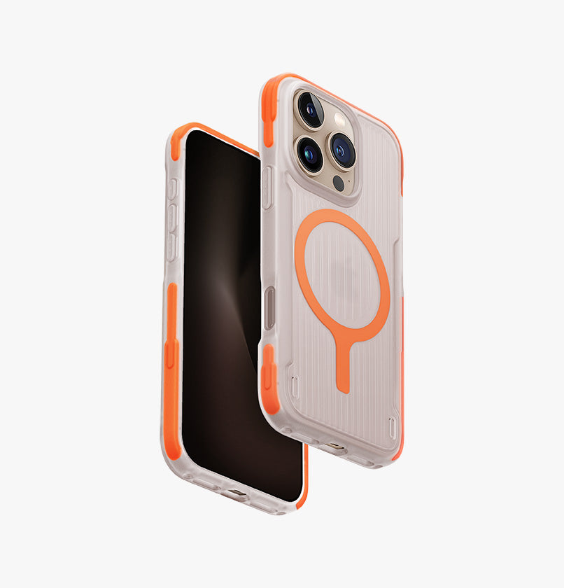 Uniq Combat Active MagSafe case for iPhone 16 Pro – Volt Orange
