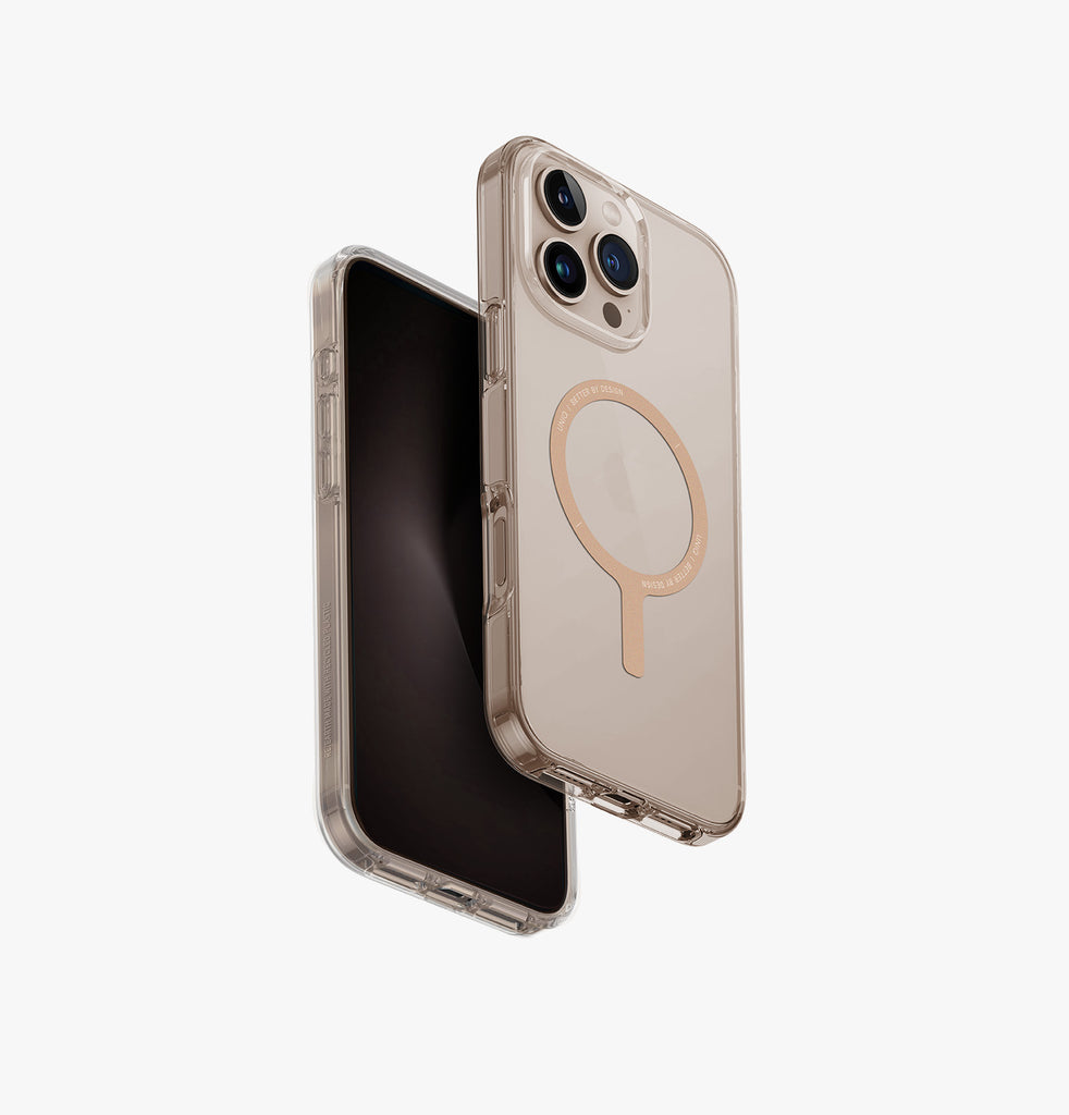 كفر UNIQ Hybrid Clario Eco MagSafe لـ iPhone 16 Pro Max - ذهبي شامباني