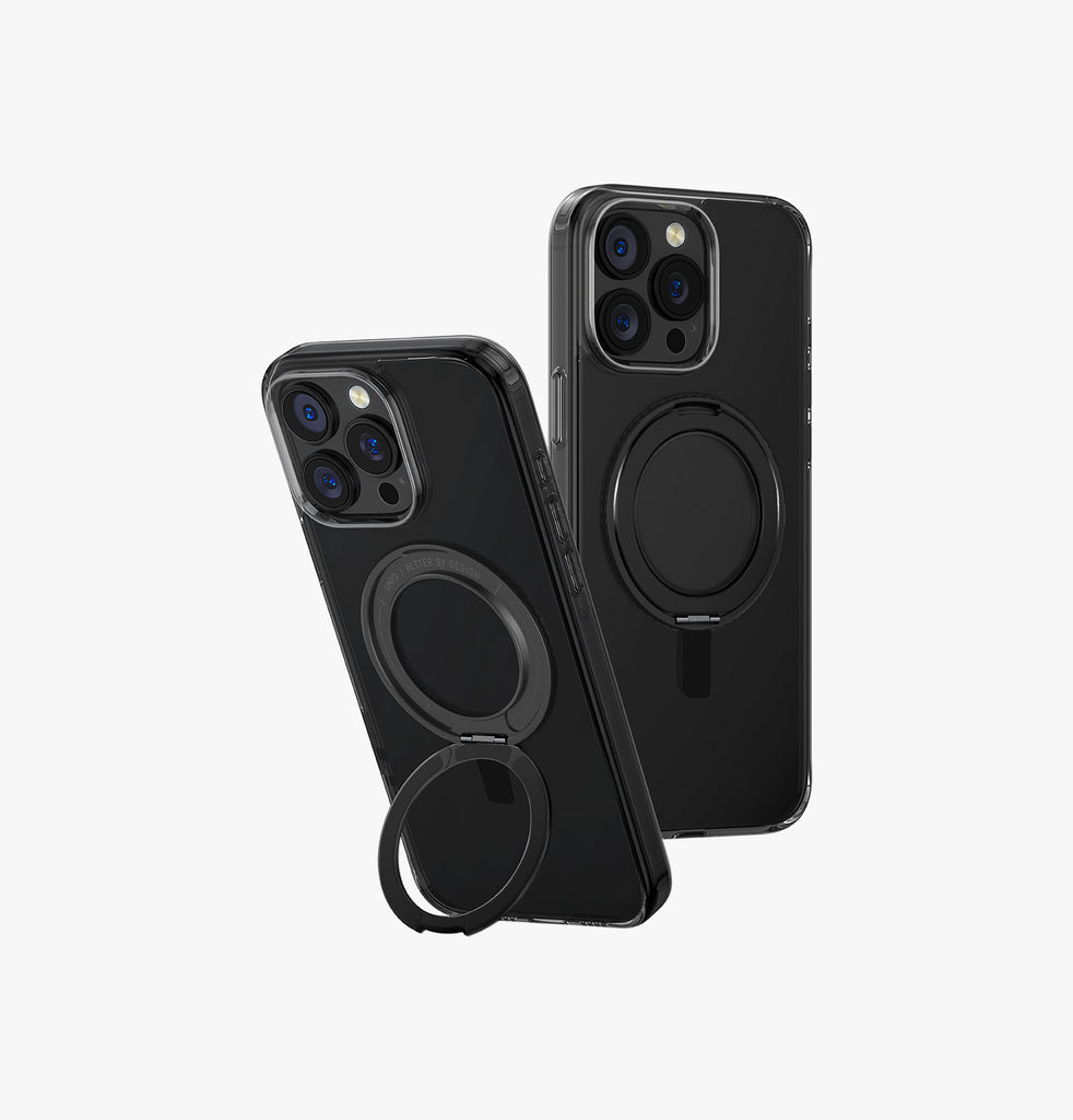 Uniq Swivix MagSafe case with 360 Rotation Kickstand for iPhone 16 Pro Max – Carbon Black