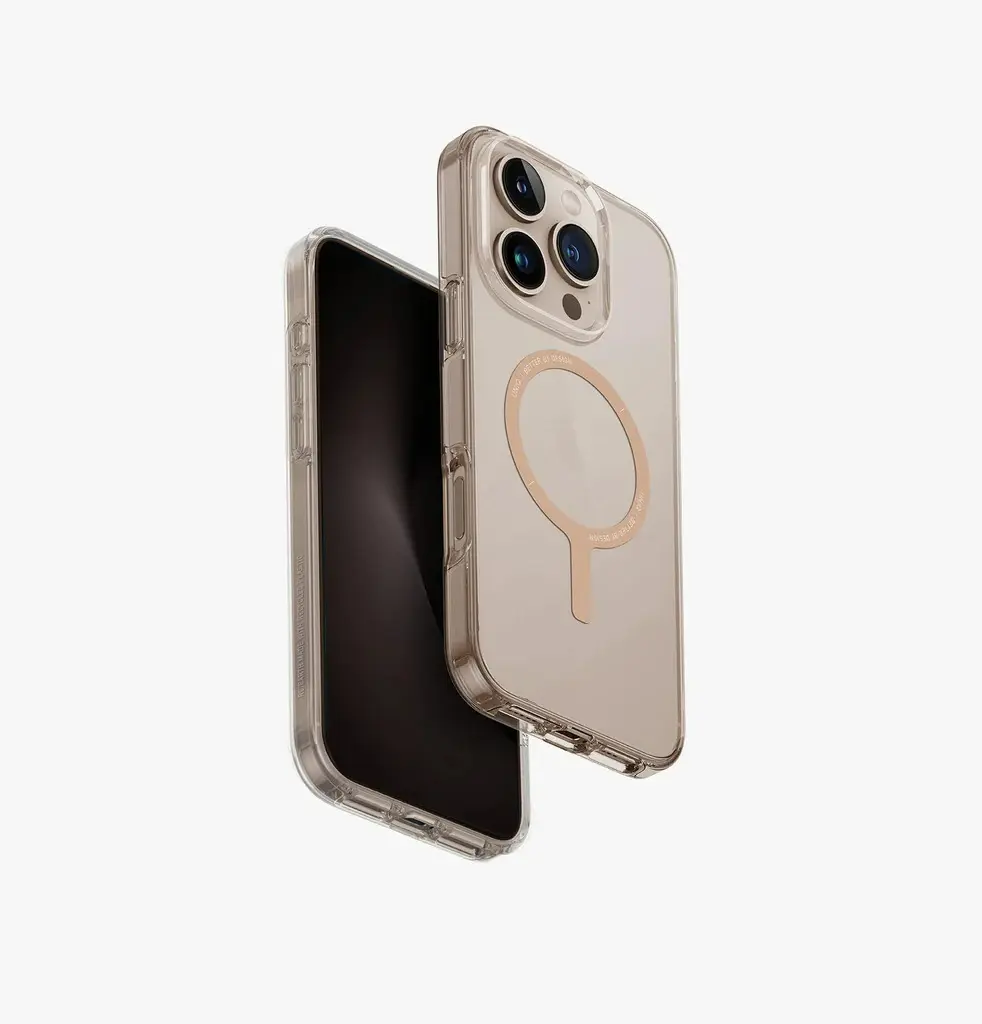 كفر UNIQ Hybrid Clario Eco MagSafe لـ iPhone 16 Pro - ذهبي شامباني