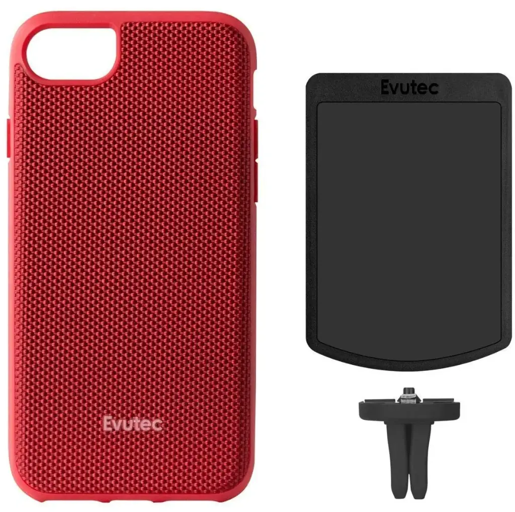 Evutec AERGO Series Phone Case for Apple iPhone 8-SE (Red)