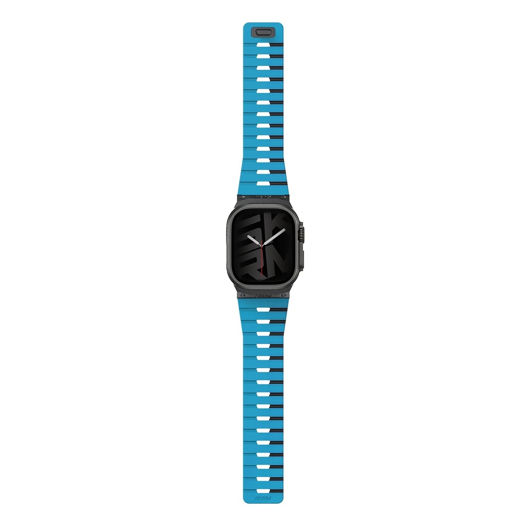 سير مغناطيسي SKINARMA Gemini لـ Apple Watch مقاس 45/46/49 ملم - أزرق/أسود
