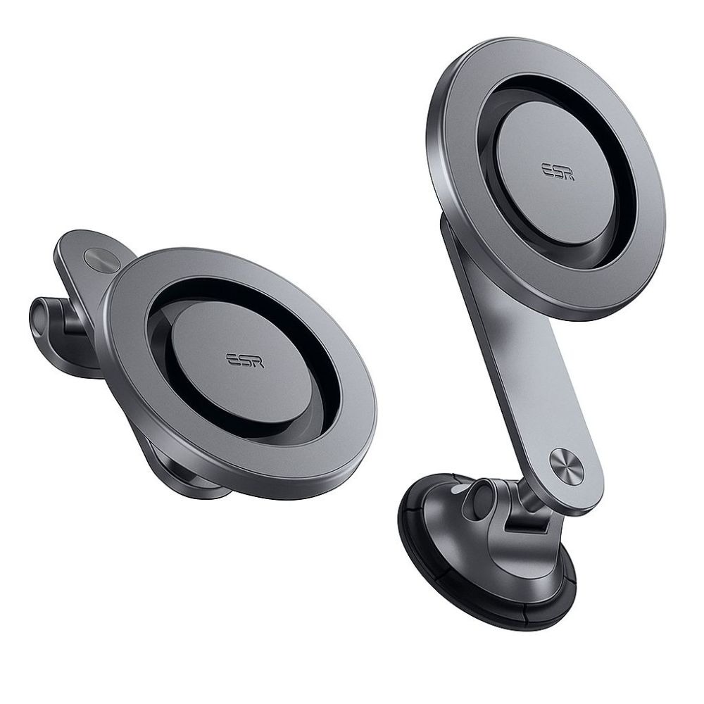 ESR mini Dashboard Phone Mount (Magsafe) Black Carbon Fiber with Magnetic Rings