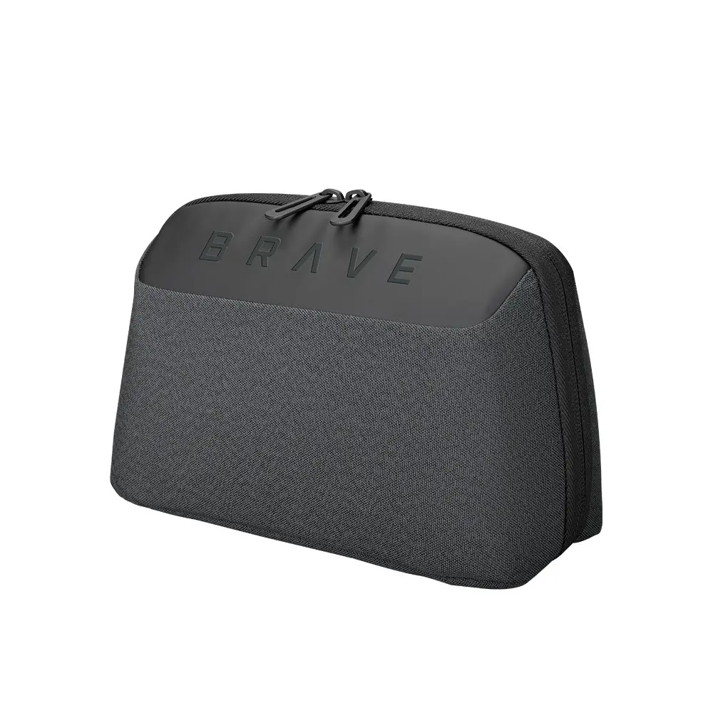 Brave Tech Pouch Organizer Portable Gadget Storage For Travel – Black