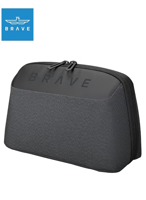 Brave Tech Pouch Organizer Portable Gadget Storage For Travel – Black