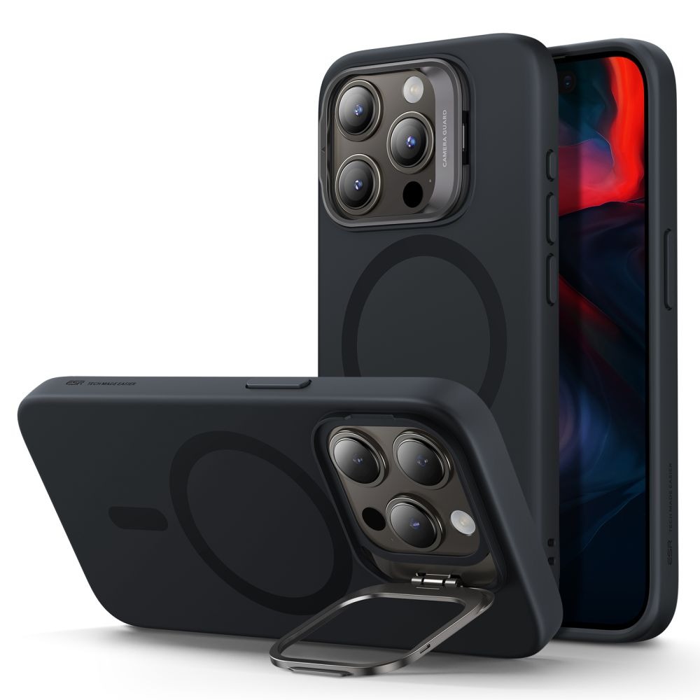 ESR iPhone 15 Pro Cloud Soft Case with Stash stand haLock