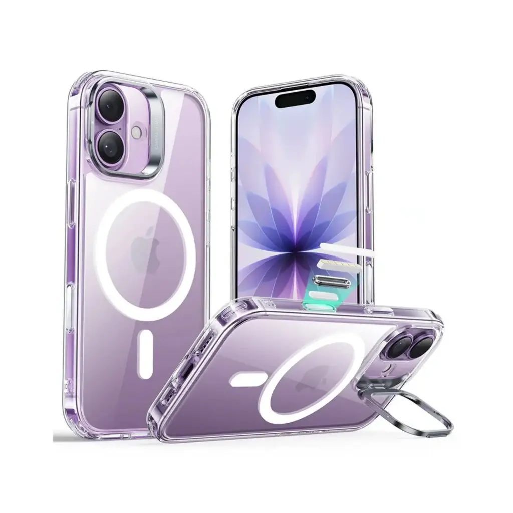 ESR iPhone 17 HaloLock Classic Hybrid Case with Stash Stand (Camera Control Button) Case