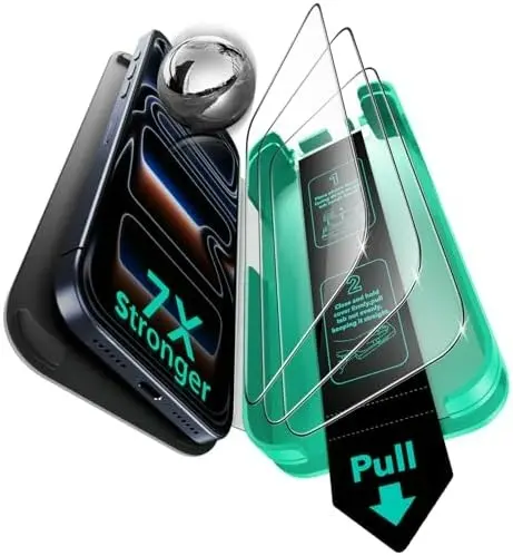 ESR Tempered-Glass Screen Protector, Compatible with iPhone 17 Pro Max