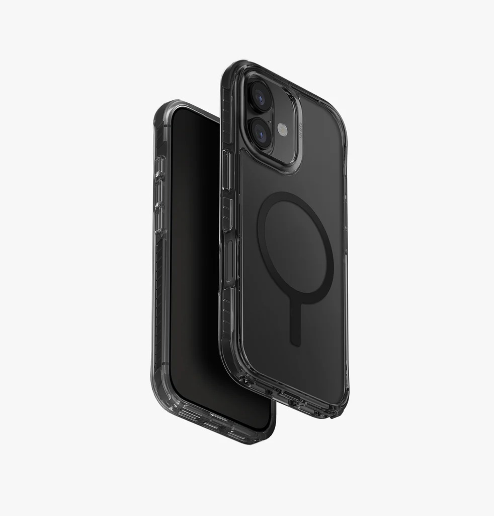 Uniq Hybrid Combat Magsafe Case for	iPhone 17 - Carbon Black