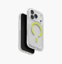 كفر UNIQ Hybrid Combat Active MagSafe لـ iPhone 17 Pro - شفاف مطفي / مضيء في الظلام