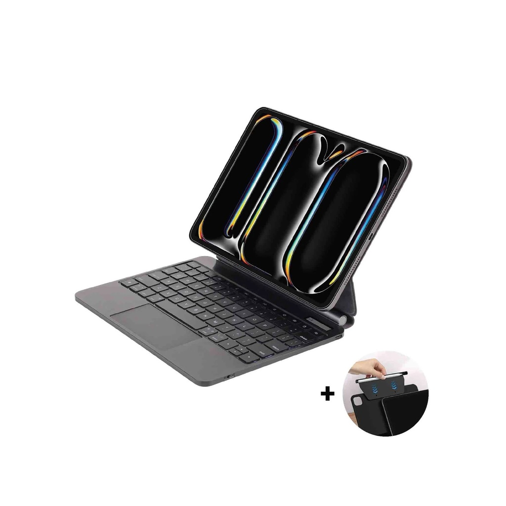 MagKeyboard SIMGKB13M4 Magnetic 6 lines layout for with Pencil holder -black AR/ENG