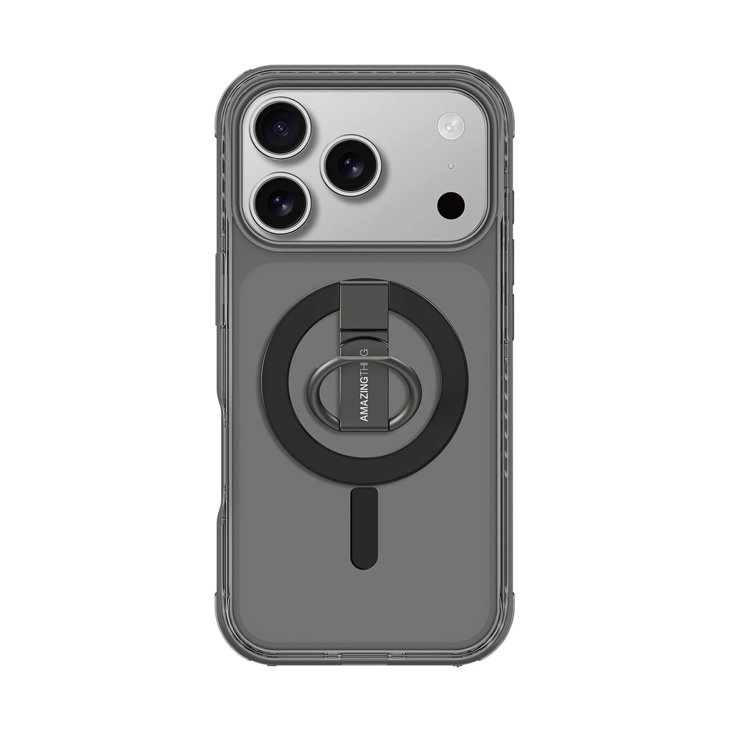 AMAZINGTHING TITAN PRO GRIP RING SET MAG DROP PROOF CASE FOR IPHONE 17 PRO MAX 6.9 (Color: BLACK)"