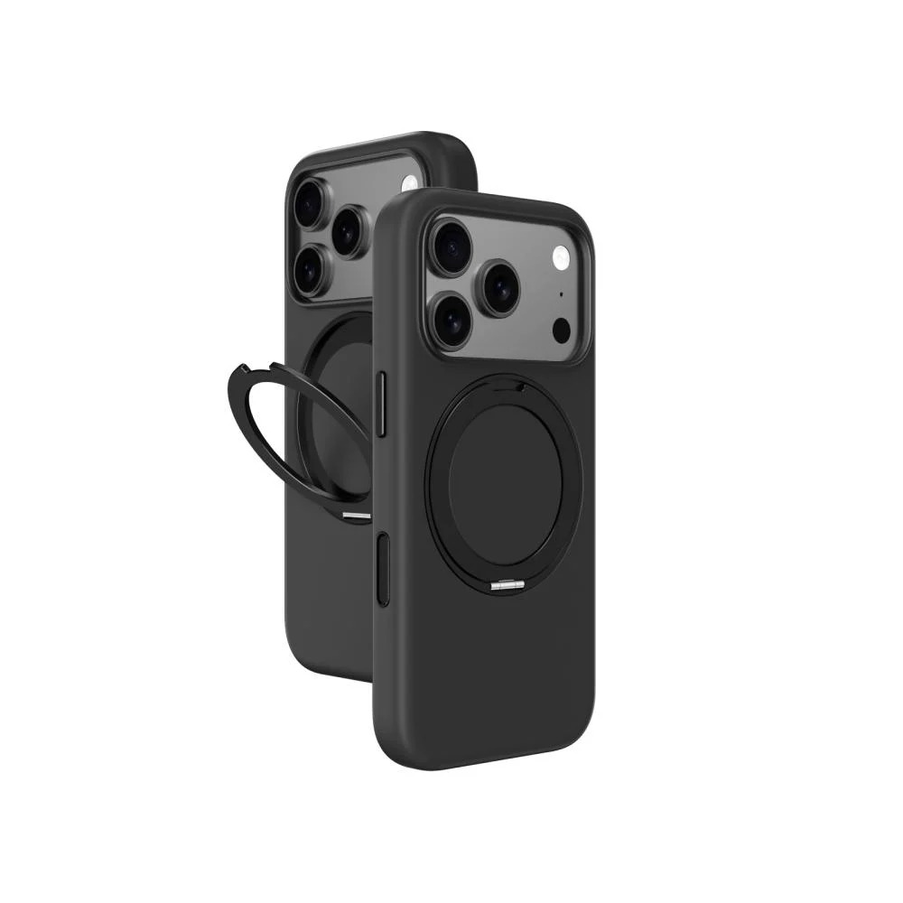 AMAZINGTHING CLOUDIE MAGSPIN DROP PROOF CASE FOR IPHONE 17 PRO MAX 6.9 (Color: BLACK)