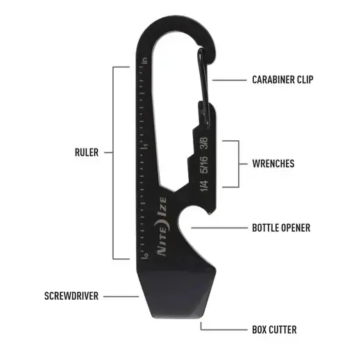 NiteIze DoohicKey® Key Tool - Black