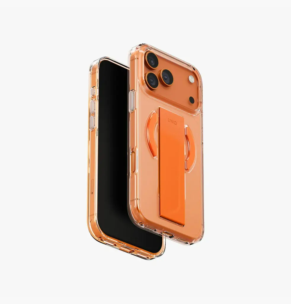 Uniq Hybrid Heldro Air Magsafe Case for iPhone 17 Pro Max - Volt orange