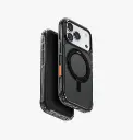 كفر UNIQ Hybrid Swix MagSafe مع ستاند دوّار 360 لـ iPhone 17 Pro - أسود كربوني