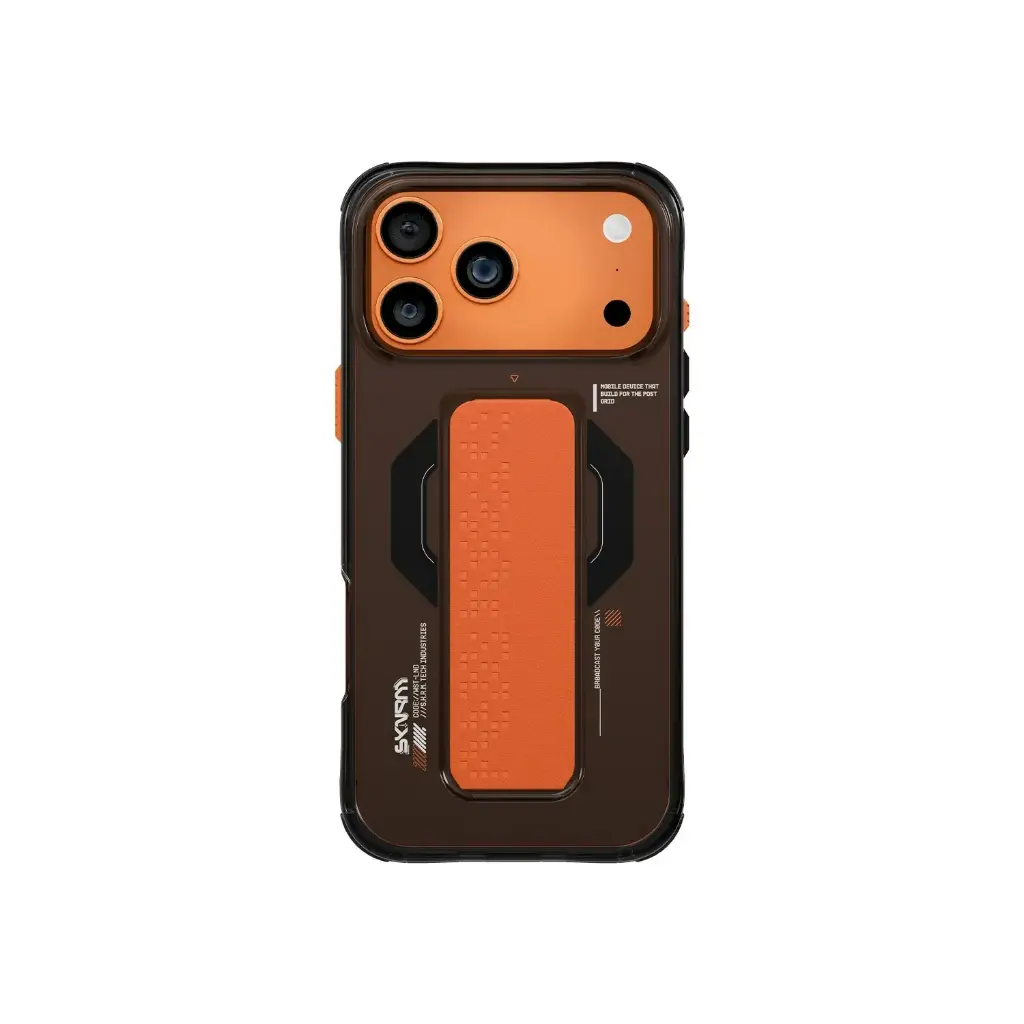 كفر Skinarma Haxa MagSafe مع ستاند للمسك لـ iPhone 17 Pro Max - رمادي غرافيت