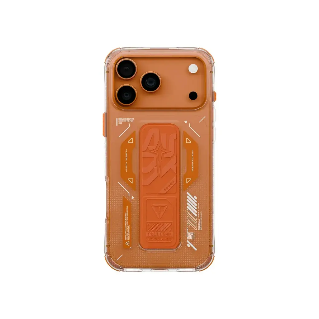 SkinArma Helio MagSafe Case With Grip Stand for iPhone 17 Pro Max - Orange