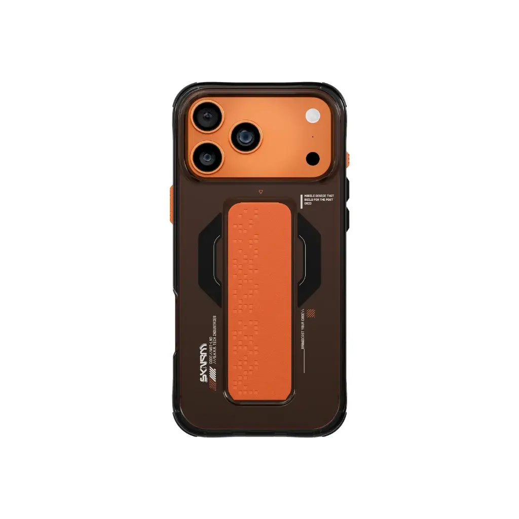 SkinArma Haxa MagSafe Case With Grip Stand for iPhone 17 Pro - Graphite