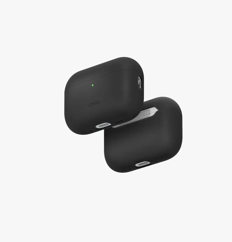 كفر UNIQ Hybrid Lino لـ AirPods Pro 3 - رمادي فحمي