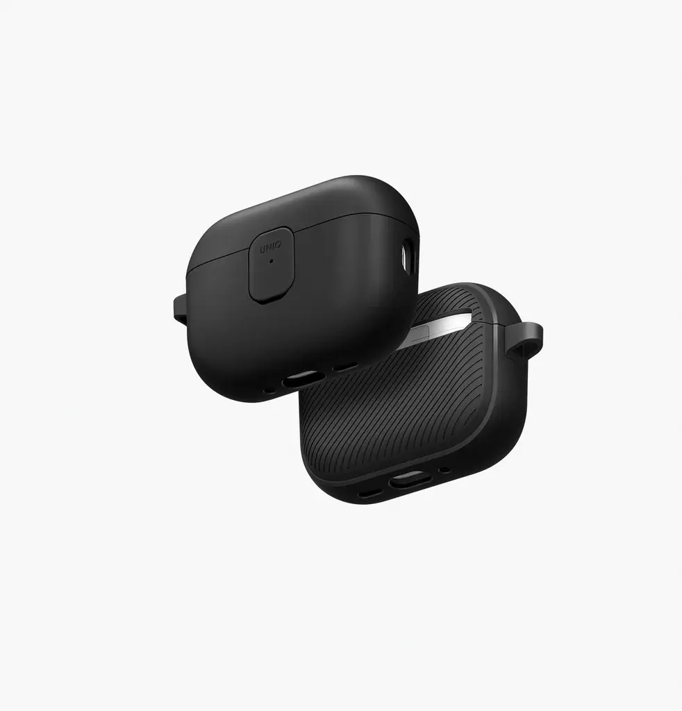 كفر UNIQ Clyde Lock لـ AirPods Pro 3 - أسود / رمادي داكن