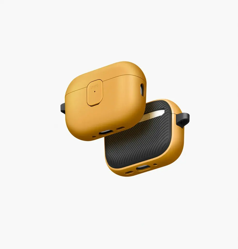 كفر UNIQ Clyde Lock لـ AirPods Pro 3 - أصفر / رمادي داكن