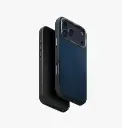 كفر UNIQ Hybrid Lyden DS MagSafe لـ iPhone 17 Pro Max - أزرق فولاذي / رمادي فحمي