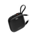 باور بانك 4 في 1 Bazic GoPower Fusion بسعة 10000 مللي أمبير مع كيبل USB-C و Lightning مدمج – بني