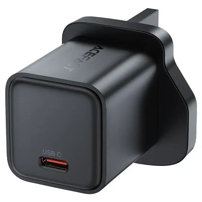 Ace Fast A125 PD45W GaN (USB-C) charger,black(UK)