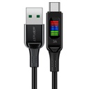 AceFast9 C7-04 USB-A to USB-C zinc alloy charging data cable with display
